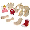 Image de Figurines bois Noël, set de 12