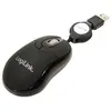 Image de LogiLink Mini with retractable cable - Souris - droitiers et gauchers - optique - 3 boutons - filaire - USB