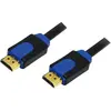 Image de LogiLink HDMI (Typ A)   HDMI (Typ A) (5 m), Câble vidéo, Noir, Bleu