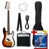 Image de Rocktile Groovers Pack PB Set de basse électrique (« sunburst »), 6 pièces