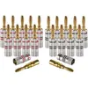 Image de Poppstar fiches Bananes, pour Les câbles de jusqu'à 4 mm carré vissage ou 6 mm carré Soudure, 24k Contacts plaqués Or, Un Ensemble de 20