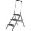Image de kaiserkraft, Échelle, Escalier pliable en aluminium (Marchepied pliant)