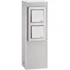 Image de LCD, Multiprise, colonne de prises en acier inoxydable IP44 avec 2 prises de courant (2x, CEE 7/4)