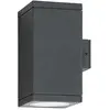 Image de LCD, Éclairage d'extérieur, Applique murale 2flg Graphite (GU10, IP65)