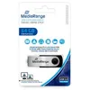 Image de Clé USB MediaRange MR912 64 Go Argent/Noir