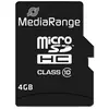 Image de MediaRange MR956 (4 Go, microSDHC, U1), Carte mémoire, Noir
