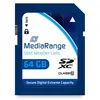 Image de MediaRange - Carte mémoire flash - 64 Go - Class 10 - SDXC - bleu