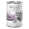 Image de 6x400g Little Junior Wild Hillscanard, veau 0% céréales Wolf of Wilderness - Nourriture pour chien
