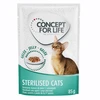 Image de 12x85g Sterilised Cats en gelée Concept for Life - Sachets et Boîtes pour Chat