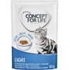 Image de 12x85g Light en gelée Concept for Life - Sachets et Boîtes pour Chat