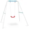 Image de oneConcept Miri Balançoire enfant de jardin, armature, cordes et assise bleue
