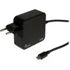 Image de Intertech PD 2065 (65 W, 1 portion), Chargeur USB, Noir