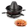 Image de Appareil à raclette - Klarstein Taste Volcano - Grill de table - 1500W - Chapeau tatare - 6 personnes - 20 corchets de grillade - Noir