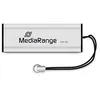 Image de MediaRange MR919 Clé USB 256 Go USB 3.0 (3.1 Gen 1) Type A Noir, argentée 100 Mo/s Coulisse