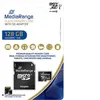 Image de MediaRange MR945 - Carte mémoire flash (adaptateur microSDXC vers SD inclus(e)) - 128 Go - UHS-I / Class10 - microSDXC - noir