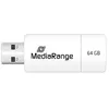 Image de Clé USB 2.0 64Go pour Stockage Facile et Transport Mobile MediaRange Blanc