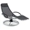 Image de Chaise longue à bascule - blumfeldt The Chiller - Transat - 77x 85x173cm - Bain de soleil - Résistant aux intempéries - Tubes en métal - Surface en PVC - Noir