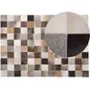 Image de Beliani, Tapis, Beyline Cuir Patchwork 160 x 230 cm multicolore JUICE (160 x 230 cm)