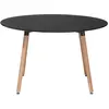 Image de Beliani, Table, Table de salle à manger noire   120 cm BOVIO (120 x 74 cm)