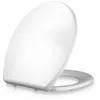 Image de Abattant WC - blumfeldt Dombach Celesto - Lunette de toilette - Frein de chute - Premium - Siège de toilette - Antibactérien - Forme en O - Blanc