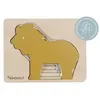 Image de Puzzle animaux lion en bois multicolore - Kindsgut