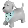 Image de Animal sauteur gonflable en plastique multicolore - chien gris - Kindsgut