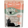 Image de 6x300g Lucky Lou adulte volaille & lapin nourriture pour chat humide