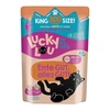Image de 6x300g Lucky Lou adulte volaille & canard nourriture pour chat humide