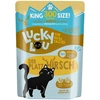 Image de 6x300g Lucky Lou adulte volaille & cerf nourriture pour chat humide