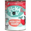 Image de 6x400g Lucky Lou Adult volaille & thon nourriture pour chat humide