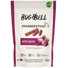 Image de 60 g Bâtonnets à grignoter BugBell à la betterave rouge, friandises pour chiens