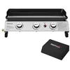 Image de Royal Gourmet Plancha Gaz en Acier Émaillé -3 Brûleurs Puissance 7.5kW, Surface Cuisson 63,5 x 36,5cm