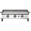 Image de Plancha Gaz Royal Gourmet -3 Brûleurs 7.5kW-Plaque 61,5 x 32cm avec Grille de Réchauffage