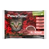 Image de 4x85g Pawsome Adult Cat avec boeuf nourriture pour chats humide