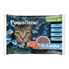 Image de 4x85g Pawsome Adult Cat avec saumon nourriture pour chats humide