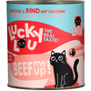 Image de 800g Adult volaille & boeuf Lucky Lou nourriture humide pour chat