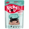 Image de 12x70g Extra Food filet de thon en gelée Lucky Lou nourriture humide pour chat