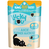 Image de 300g Adult volaille & truite Lucky Lou nourriture humide pour chats