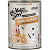 Image de 6x400g Lucky Jim Adult poulet et foie pâté pour chien