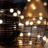 Image de Guirlande Lumineuse 10M 80 Ampoules, Guirlande lumineuse LED à Piles Petites Boules Blanc Chaud Décoration pour Fête Noël Mariage