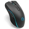 Image de Souris Bluetooth Sans Fil 2.4G, Souris de Jeu de Bureau Double Mode Muette Rechargeable