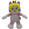 Image de Peluche Super Mario - Princesse Peach Chat Rose 21cm