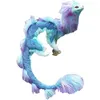 Image de Peluche Dragon pour Raya and The Last Dragon Sisu HAOBUY Action Modifiable Jouet - Bleu Violet
