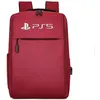 Image de PS5 sac à dos sac de voyage pour ordinateur pour hommes pour le stockage des disques de la console FONGWAN pour Playstation 5/PS4/PS5 Accessoires-Rouge PlayStation 4