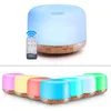 Image de Purificateur T500 Télécommande motif en bois automatique Couleur LED 24V 500ml Prise US Bleu