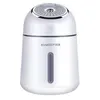 Image de 3 en 1 humidificateur désodorisant mini purificateur d'air led veilleuse usb ventilateur brumisateur blanc