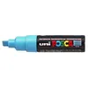 Image de Marqueur Pte large biseautée POSCA PC8K 8mm Turquoise Fluo