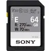 Image de Sony SF-E64A (64 Go, SDXC, U3, UHS-II), Carte mémoire, Blanc, Noir, Gris