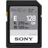 Image de Sony SF-E128A (128 Go, SDXC, U3, UHS-II), Carte mémoire, Noir, Gris, Blanc