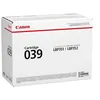 Image de Canon 039 - Noir - original - cartouche de toner - pour imageCLASS LBP351dn, LBP351x, LBP352dn, LBP352x; i-SENSYS LBP351x, LBP352x; Satera LBP351i